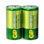 Цинк карбонова батерия GP 14G-S2 Greencell, R14, 2 бр. в опаковка / Shrink, 1.5V 1