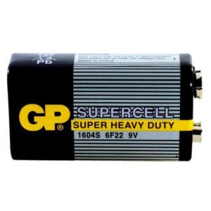 Цинк карбонова батерия GP 6F22 /9V/ Supercell 1604E 1 бр. shrink 1