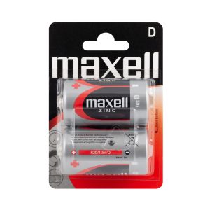 Цинк манганова батерия MAXELL R20 /2 бр. в блистер/ 1.5V 1