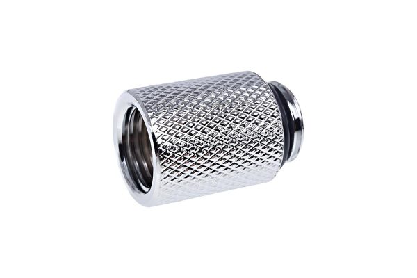 Удължител Alphacool Eiszapfen, 20 mm, G1/4 външна към G1/4 вътрешна резба, Сребрист 2