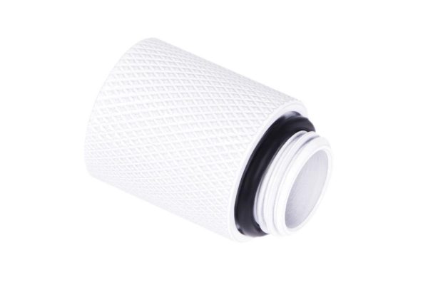 Удължител Alphacool Eiszapfen, 20 mm, G1/4 вънжна към G1/4 вътрешна резба, Бял 1