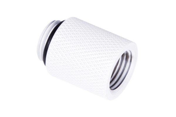 Удължител Alphacool Eiszapfen, 20 mm, G1/4 вънжна към G1/4 вътрешна резба, Бял 2