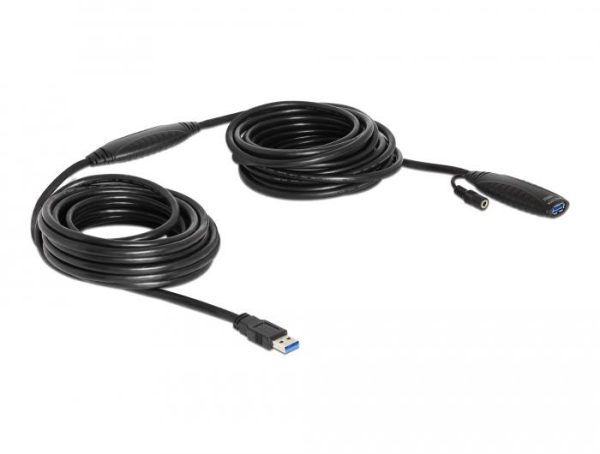 Удължителен кабел DeLock, Активен, USB-A мъжко - USB-A женско, USB 3.0, 10 м 1