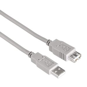 Удължителен кабел HAMA, USB-A женско - USB-A мъжко, 1.5 м, булк опаковка 1