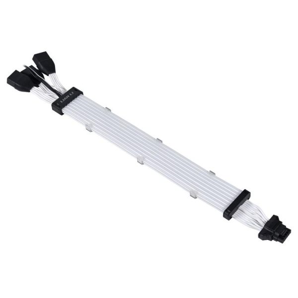 Удължителен RGB кабел Lian-Li Strimer Plus V2, 16-Pin 12VHPWR към 3x8-Pin за RTX 40-та серия, 108 LED 3