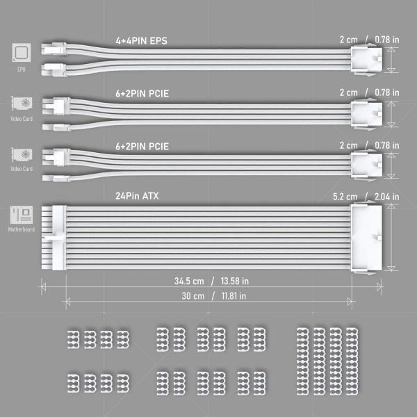 Удължителни кабели EZDIY-FAB  - White 2