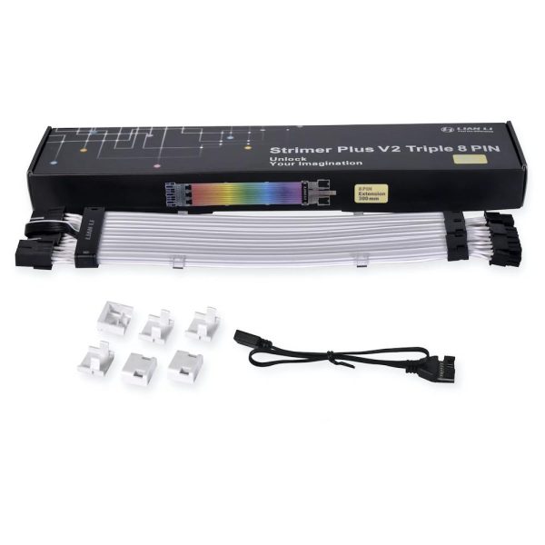 Удължителни RGB за кабели Lian-Li Strimer Plus V2, GPU, Triple 8-pin, ARGB 8