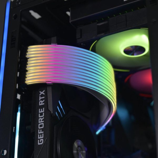 Удължителни RGB за кабели Lian-Li Strimer Plus V2, GPU, Triple 8-pin, ARGB 9