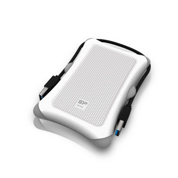 Удароустойчиво чекмедже за 2.5" диск Silicon Power Armor A30 White USB 3.2 2