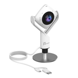 Уеб камера j5create JVCU360 All Around UltraHD,1080p, микрофон, USB, 360°  1