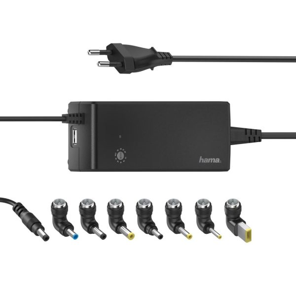 Универсално мрежово зарядно за лаптоп HAMA, изх. 12-22V, 90W, 200004 2