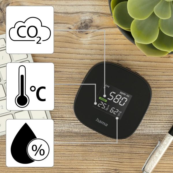 Уред за измерване HAMA Safe, CO2, 186434 11