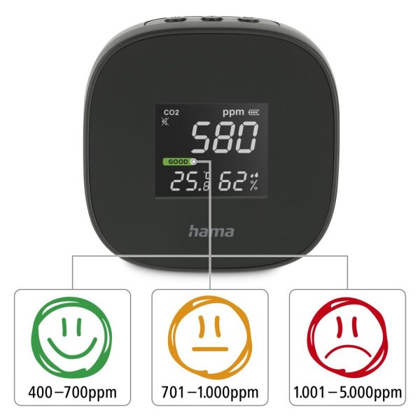 Уред за измерване HAMA Safe, CO2, 186434 6
