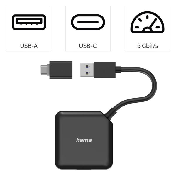 USB-А хъб, 4-портов, HAMA-200116 6