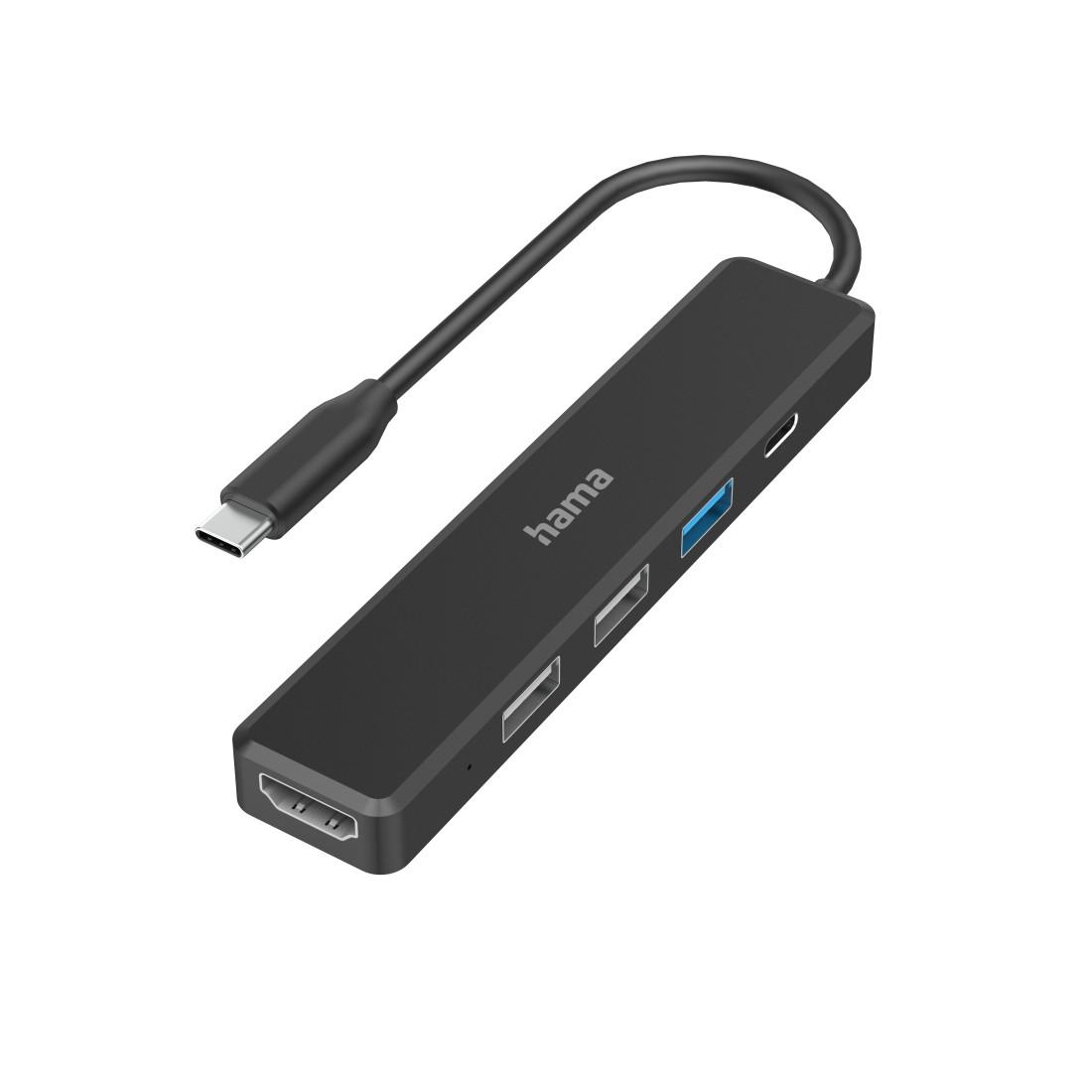 USB-C, 5-портов хъб, 3х USB-A,1x USB-C, HDMI,4К, Черен 2