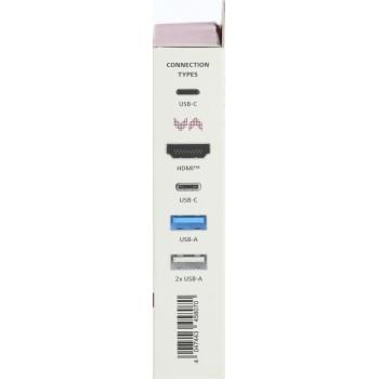 USB-C, 5-портов хъб, 3х USB-A,1x USB-C, HDMI,4К, Черен 4