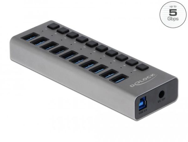 USB хъб 10 порта, DELOCK-63670 2