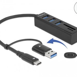 USB Хъб, 3 порта, DELOCK-63859 1