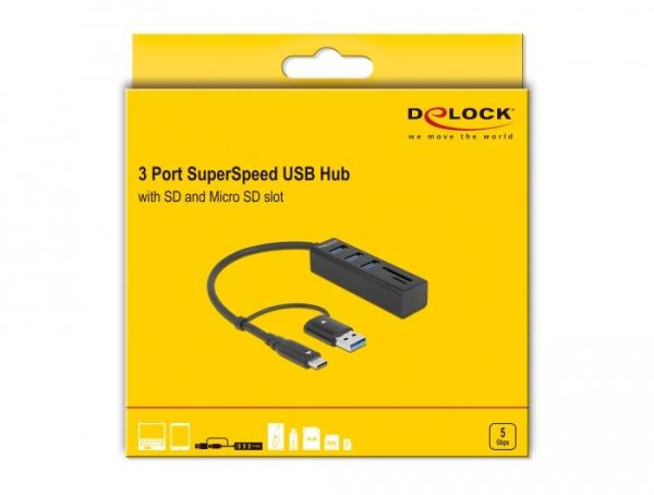 USB Хъб, 3 порта, DELOCK-63859 2