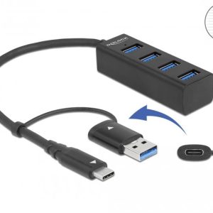 USB хъб, 4 порта, DELOCK-63828 1