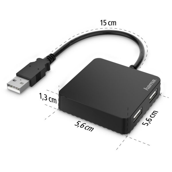 USB хъб, 4 портов, HAMA-200121 6