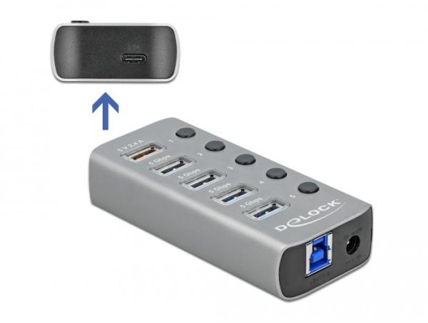USB хъб, 7-портов, DELOCK-63263 2