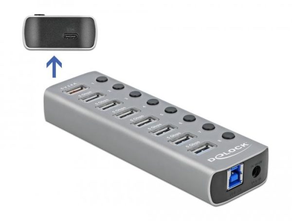 USB хъб, 9 порта, DELOCK 63264 2