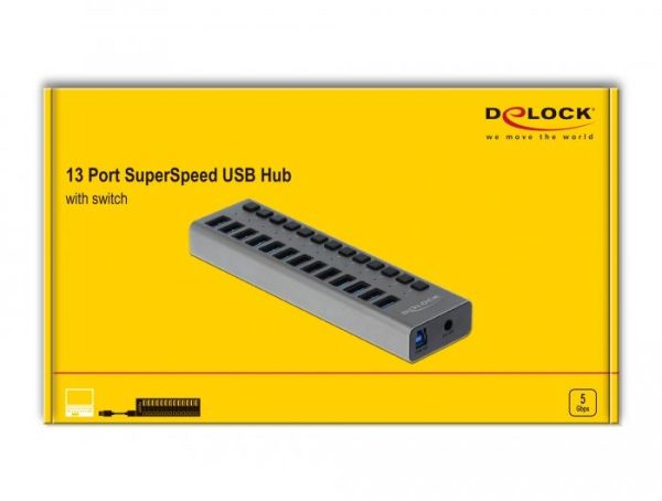 USB хъб Delock, 13 x USB-A, DELOCK-63738 4