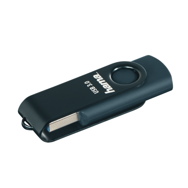USB памет HAMA Rotate, 128GB, USB 3.0 90 MB/s, Петролно синьо 1