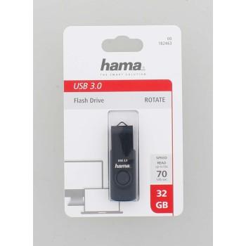 USB памет HAMA Rotate, 32GB, UBS 3.0 70 MB/s, Петролно синьо 4
