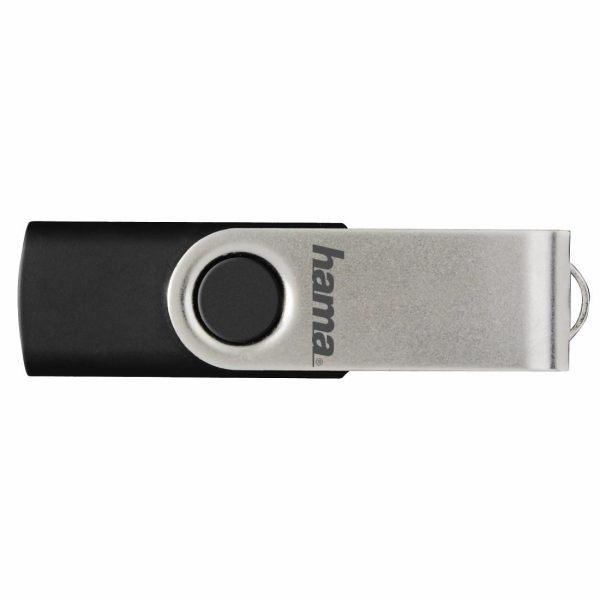 USB памет HAMA Rotate, 64GB, 10 MB/s, Черен 2