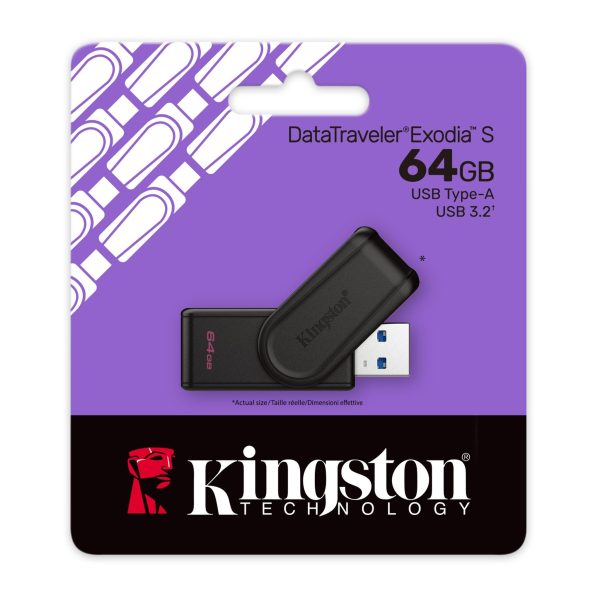 USB памет KINGSTON DataTraveler Exodia S 64GB 3