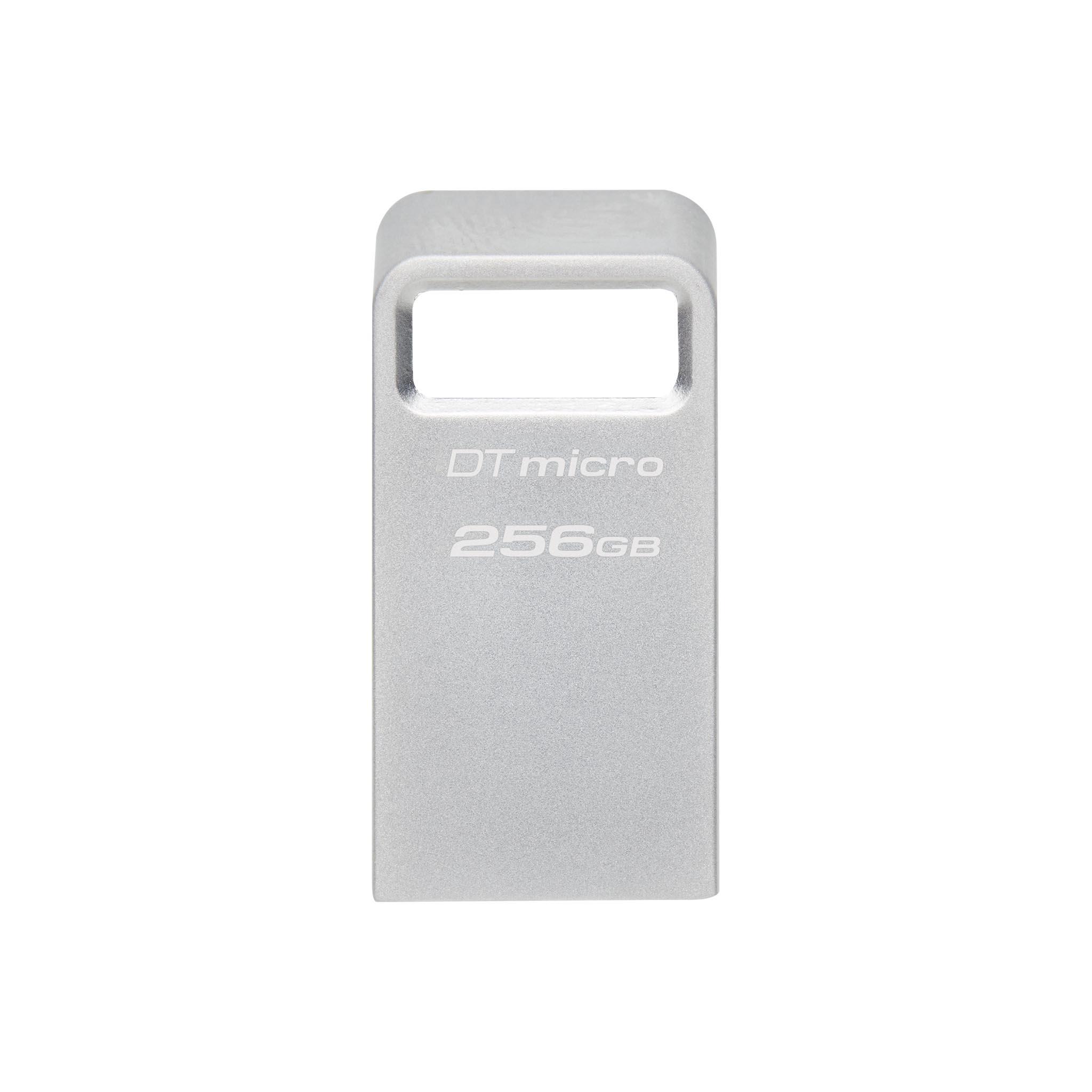 USB памет KINGSTON DataTraveler Micro, 256GB,USB-A 3.2 Gen 1, Сребрист 1