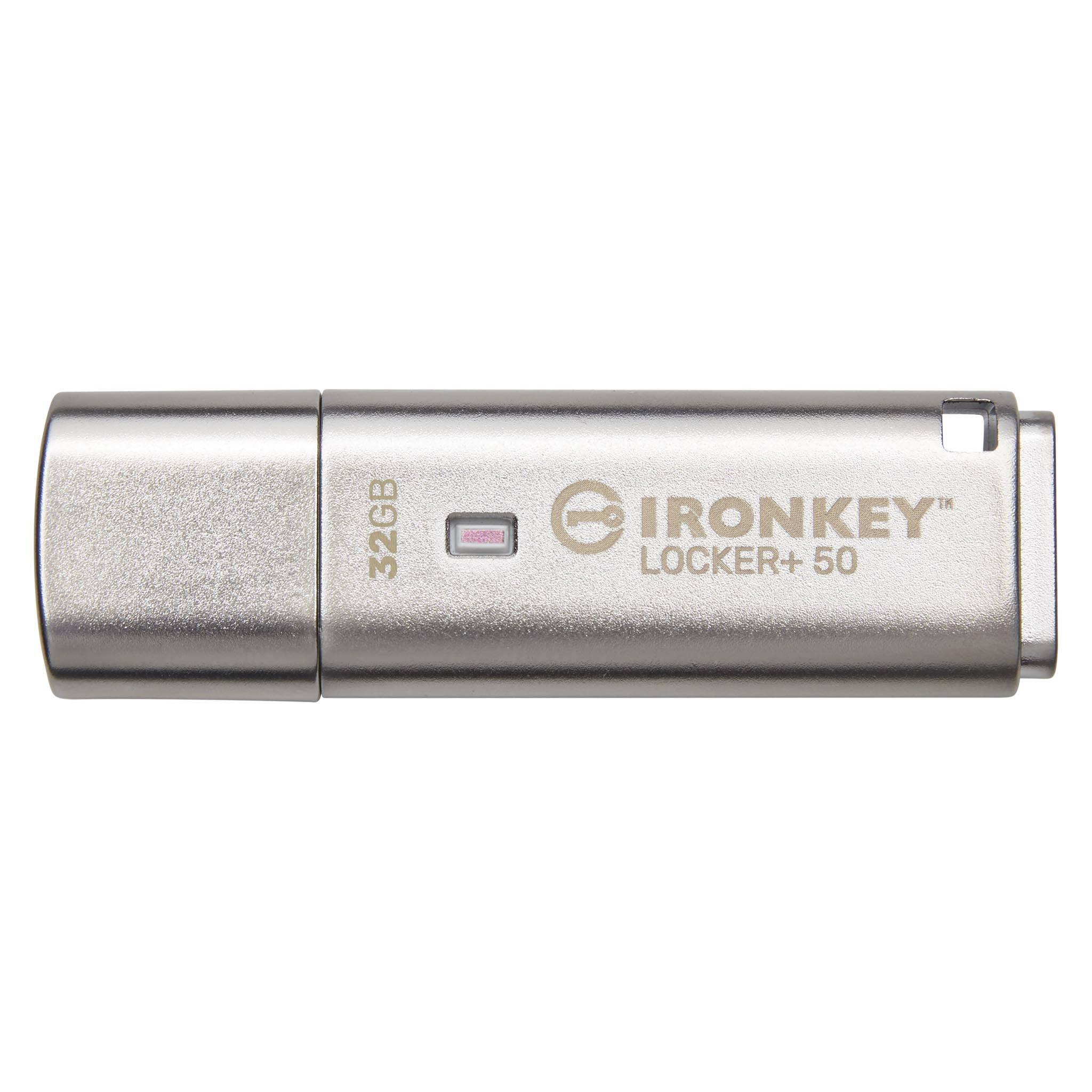 USB памет KINGSTON IronKey Locker+ 50 - 32GB XTS-AES 256-bit 1