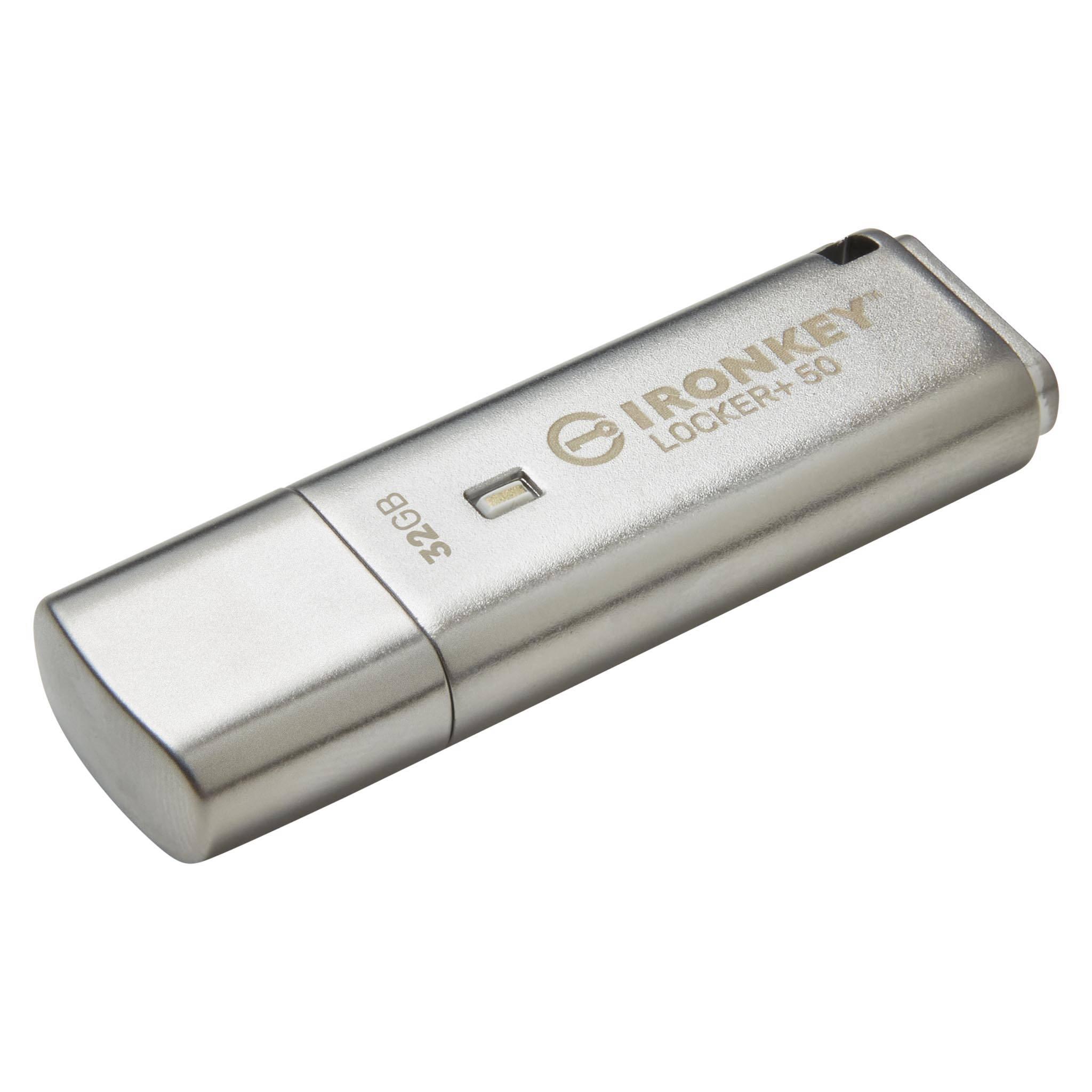 USB памет KINGSTON IronKey Locker+ 50 - 32GB XTS-AES 256-bit 2