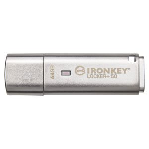 USB памет KINGSTON IronKey Locker+ 50 - 64GB XTS-AES 256-bit 1