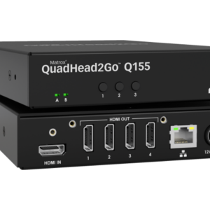 Външен мулти-дисплей адаптер Matrox QuadHead2GO Q155 Multi-Monitor Q2G-H4K2 за едновременна работа на 4 мониторa с HDMI вход 1