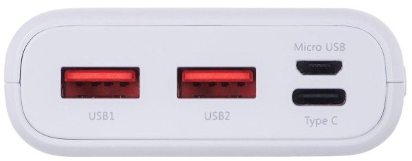 Външна батерия Silicon Power C20QC White 20000 mAh 3