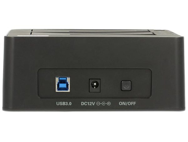 Външна докинг станция Delock 62661, за 2.5"/3.5" HDD/SSD, USB 3.0, Функция за клониране, Черен 4