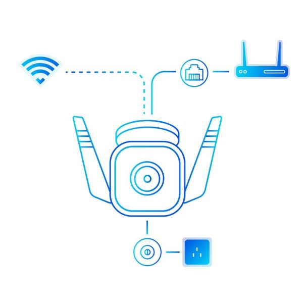 Външна охранителна WiFi камера TP-Link Tapo C310 4