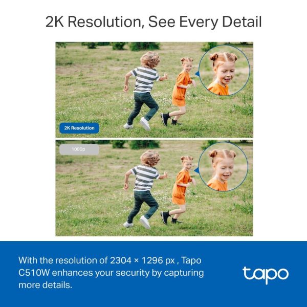 Външна охранителна WiFi камера TP-Link Tapo C510W - 2K Pan/Tilt 4