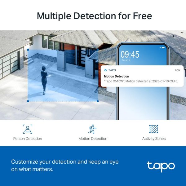 Външна охранителна WiFi камера TP-Link Tapo C510W - 2K Pan/Tilt 5