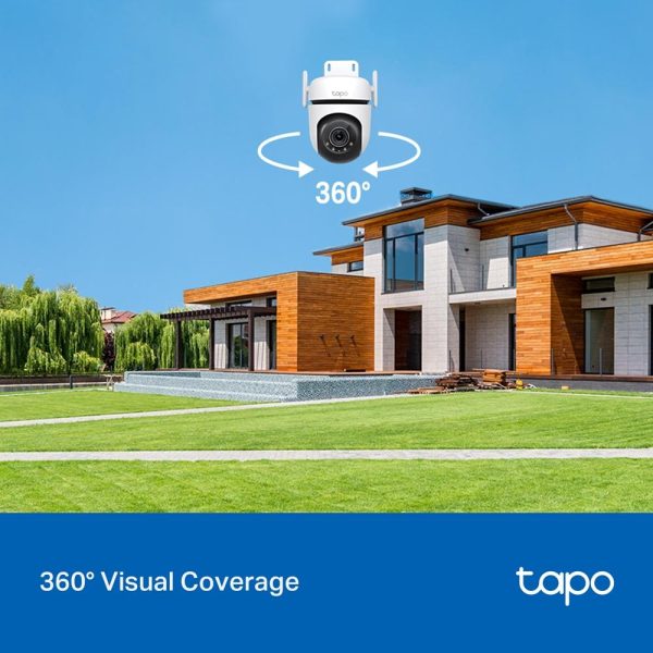 Външна охранителна WiFi камера TP-Link Tapo C520WS - 2K Pan/Tilt 4