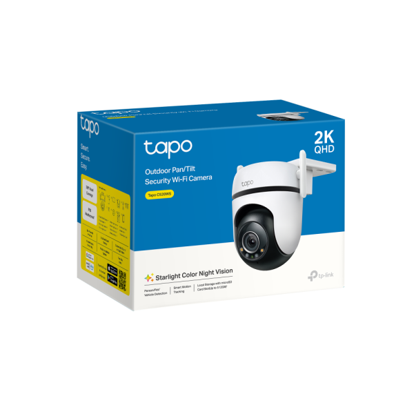 Външна охранителна WiFi камера TP-Link Tapo C520WS - 2K Pan/Tilt 6