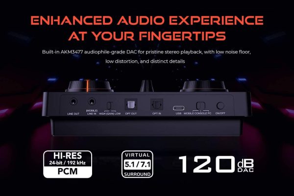 Външна звукова карта Creative Sound Blaster GC7, USB-C, Super X-FI, PC, Mac, PS 4/5, Xbox, Nintendo Switch 3