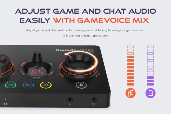 Външна звукова карта Creative Sound Blaster GC7, USB-C, Super X-FI, PC, Mac, PS 4/5, Xbox, Nintendo Switch 7