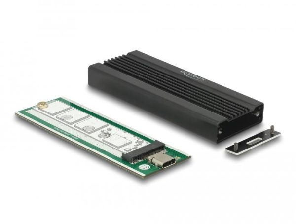 Външно чекмедже Delock, За M.2 NVMe PCIe SSD, USB-C 3.2 Gen 2, 10 Gbps 3