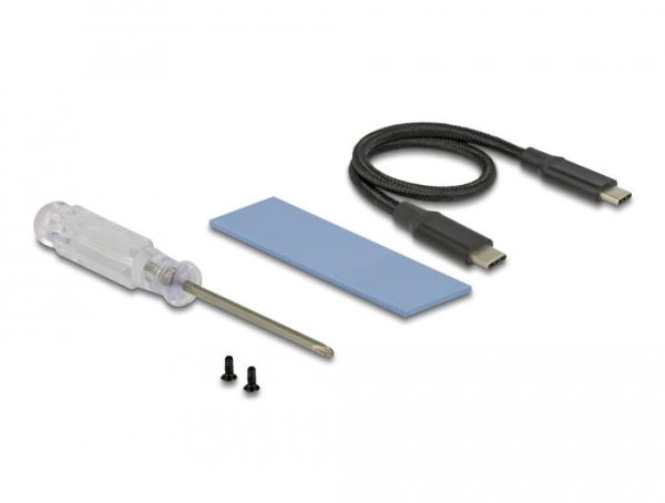 Външно чекмедже Delock, За M.2 NVMe PCIe SSD, USB-C 3.2 Gen 2, 10 Gbps 4