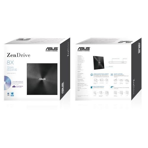 Външно USB DVD записващо устройство ASUS ZenDrive U7M Ultra-slim, USB 2.0, Черен 4
