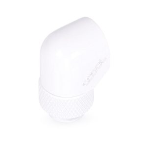 Въртящ се L-конектор Alphacool Eiszapfen, G1/4 AG auf G1/4 IG, Бял 1